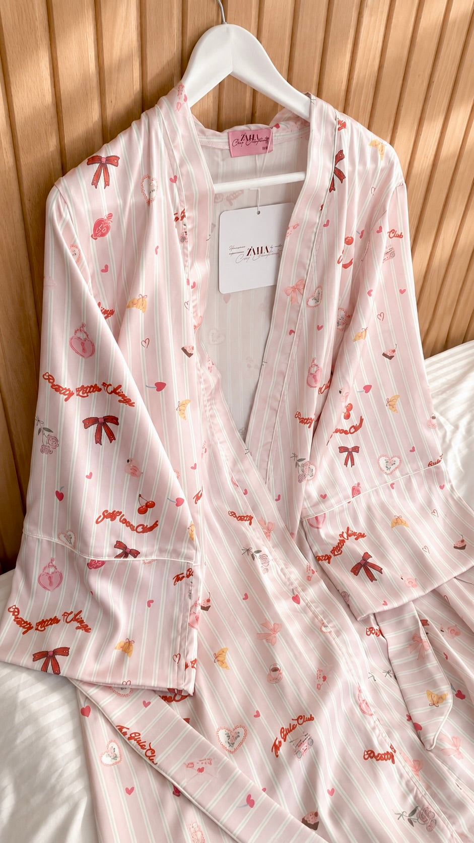 Self love club satin robe