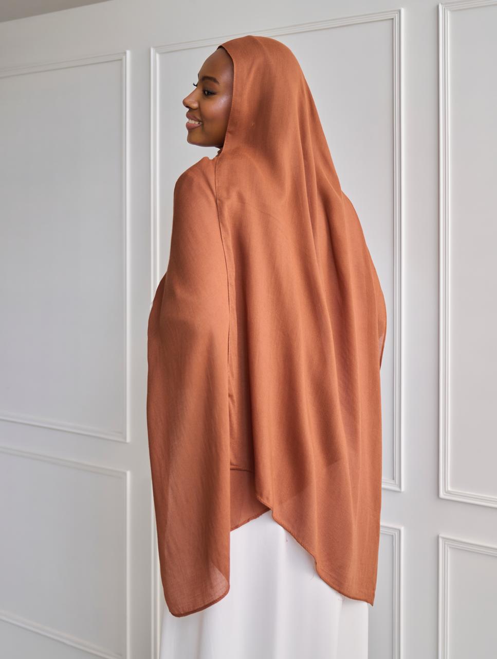 Chocolate linen modal