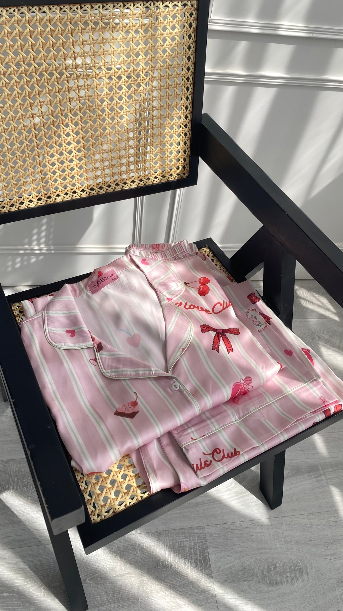Pretty In Pink Satin Pj