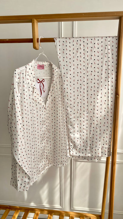 Sweet Dots Satin Pj
