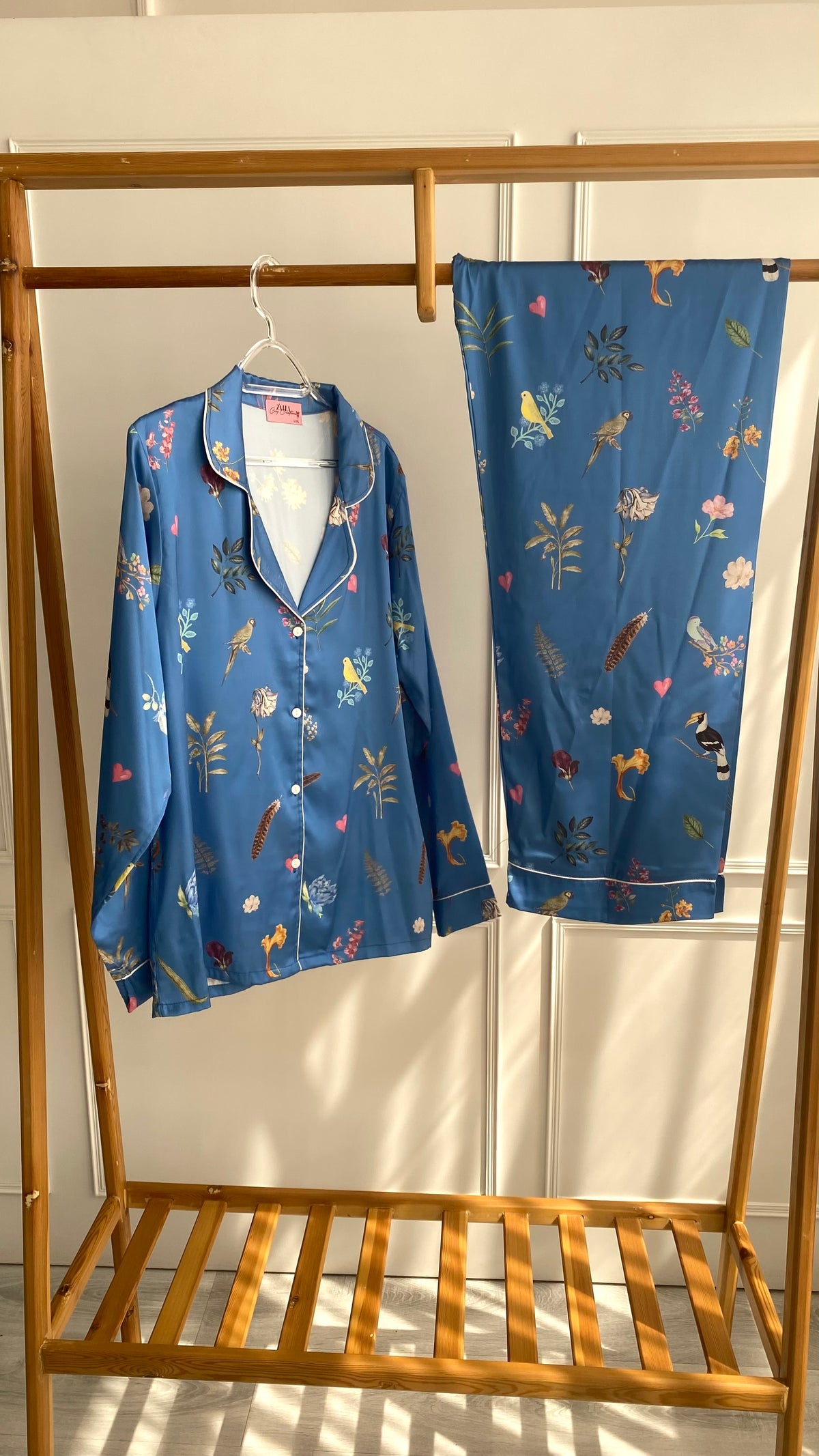 Bluebird Garden Satin pj