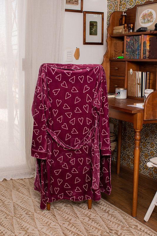 Sugarplum Hearts Robe