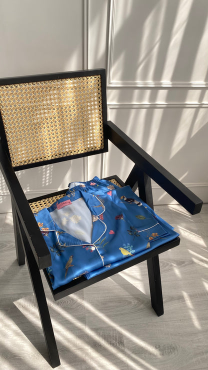 Bluebird Garden Satin pj