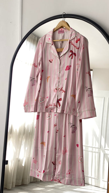 Pretty In Pink Satin Pj