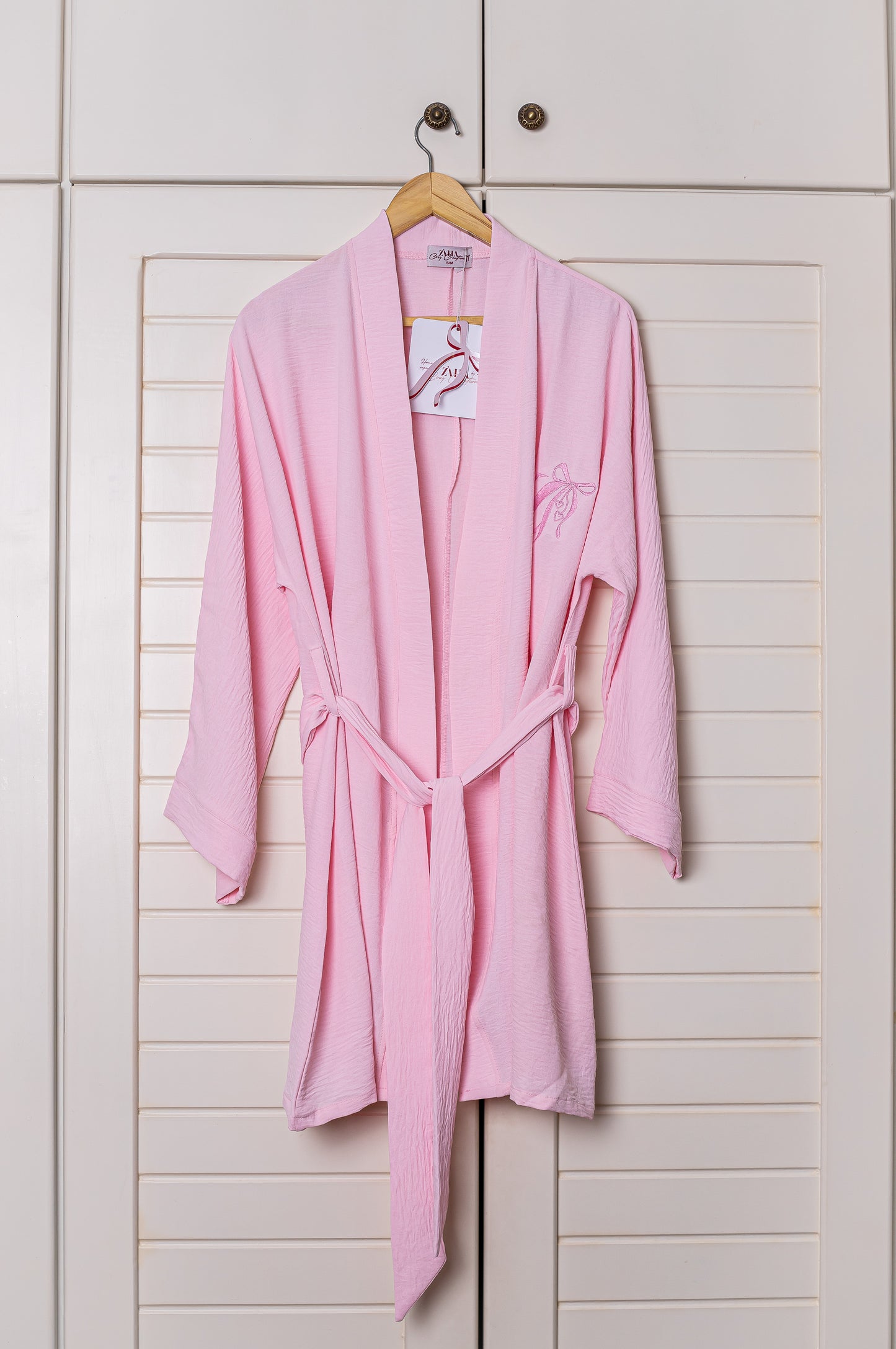 Wrap me up pink robe