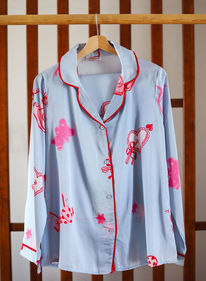 Blueberry Glow Satin PJ