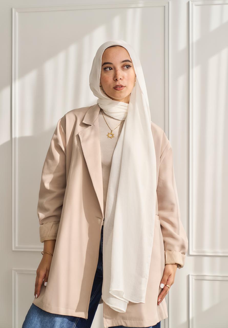 White Cotton Modal